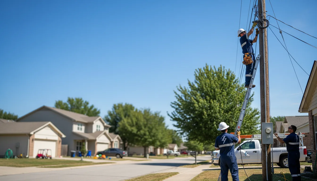 Residential electrician providing installation services in Cowarts, AL
